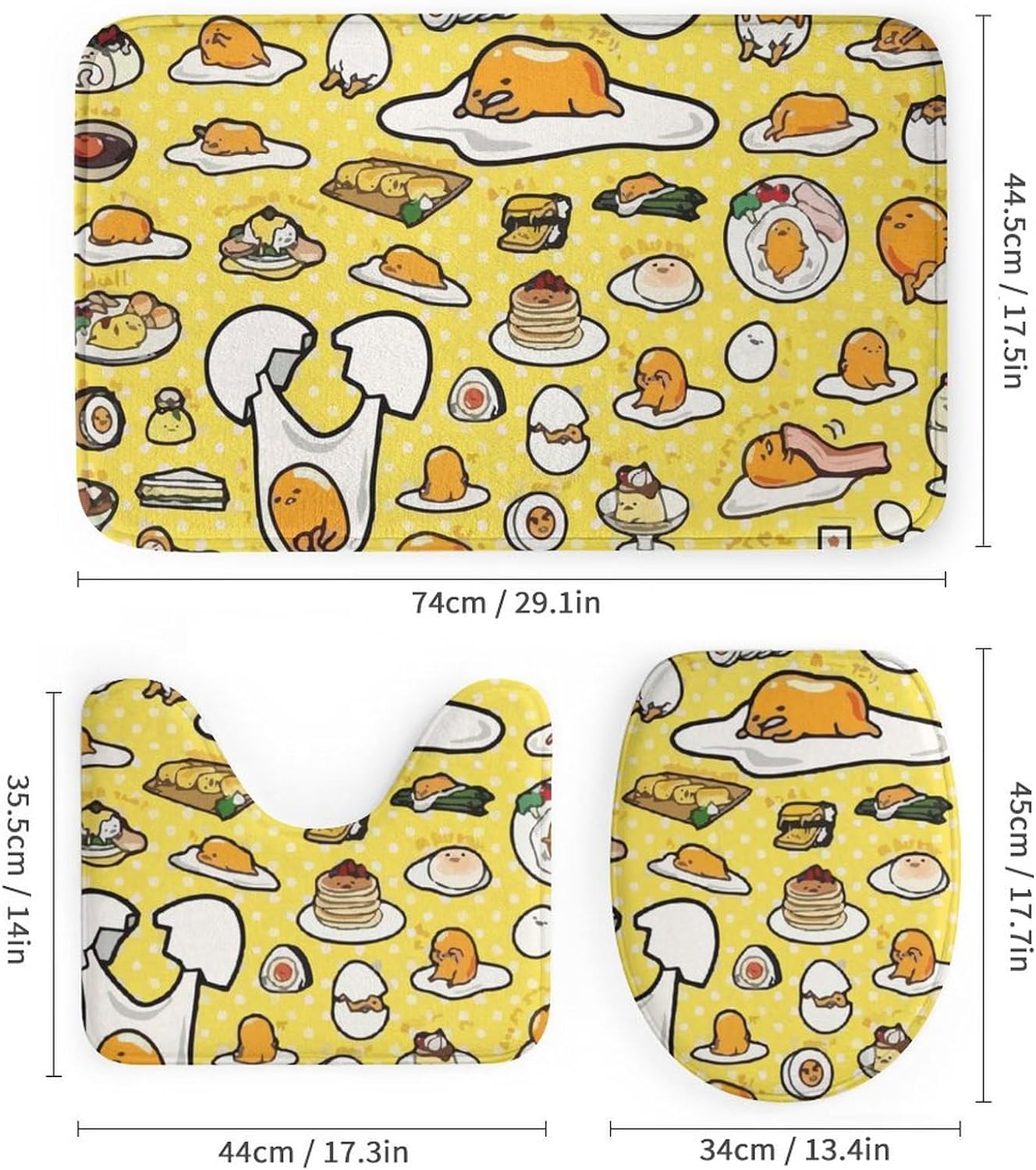 Cartoon Egg Yolk Shower Curtain