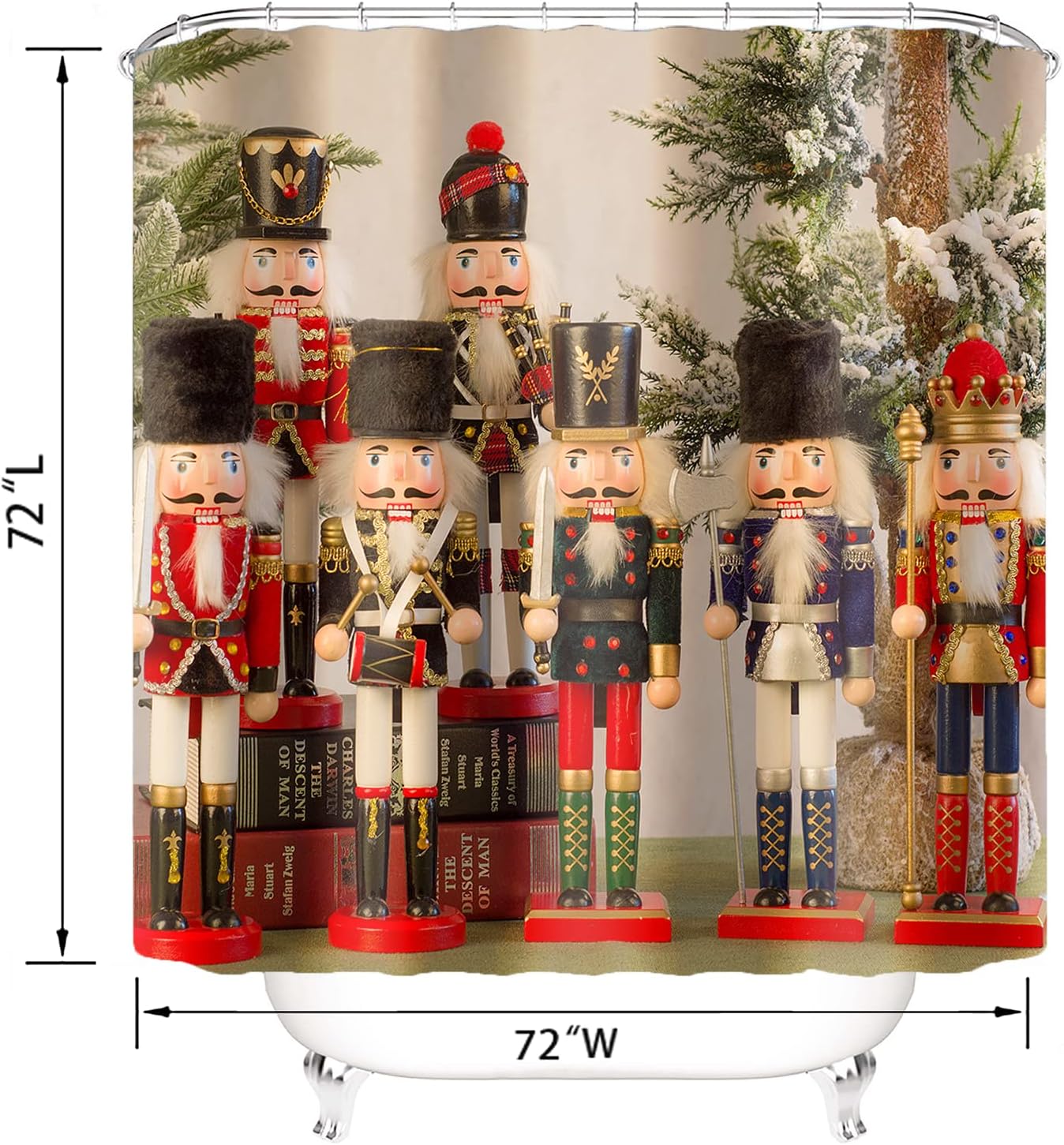 Cracker Christmas Shower Curtain