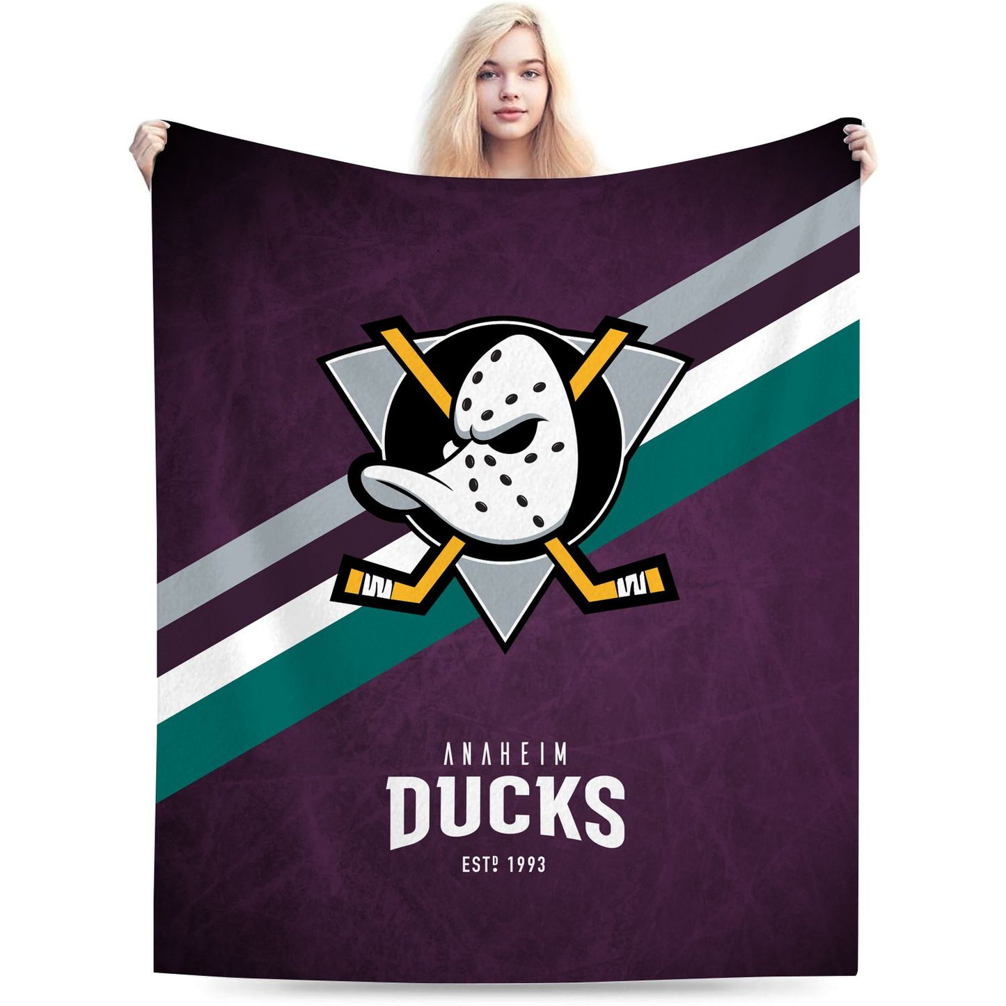 Anaheim Hockey Sport Throw Blanket