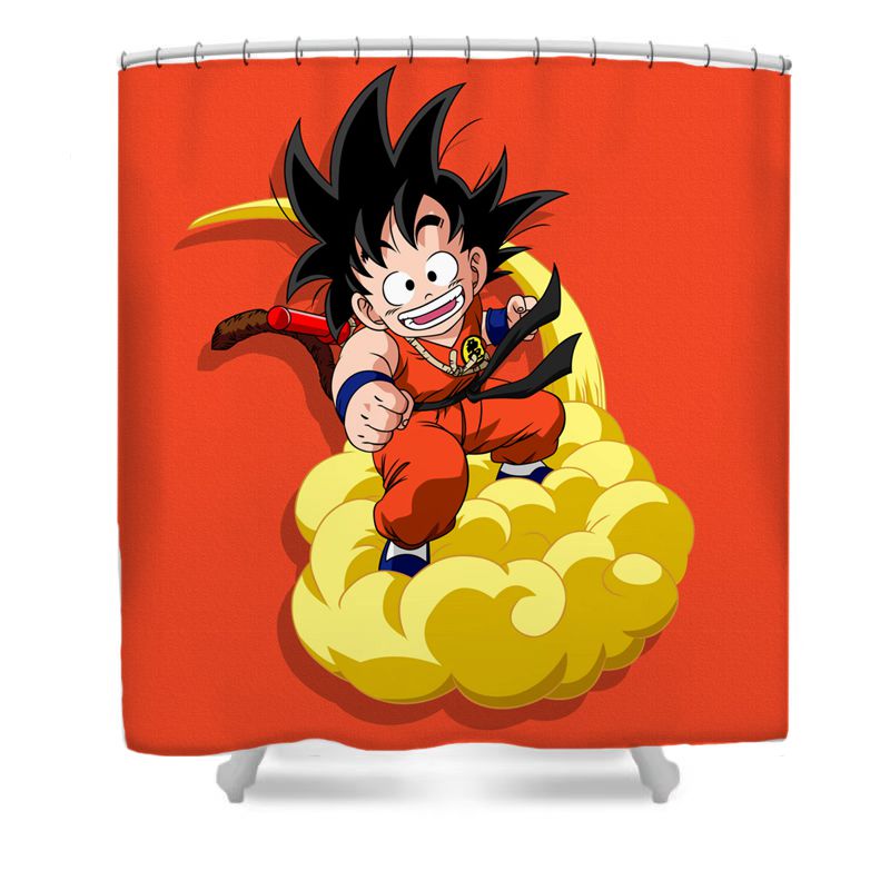 Anime Saiyan Character Shower Curtain