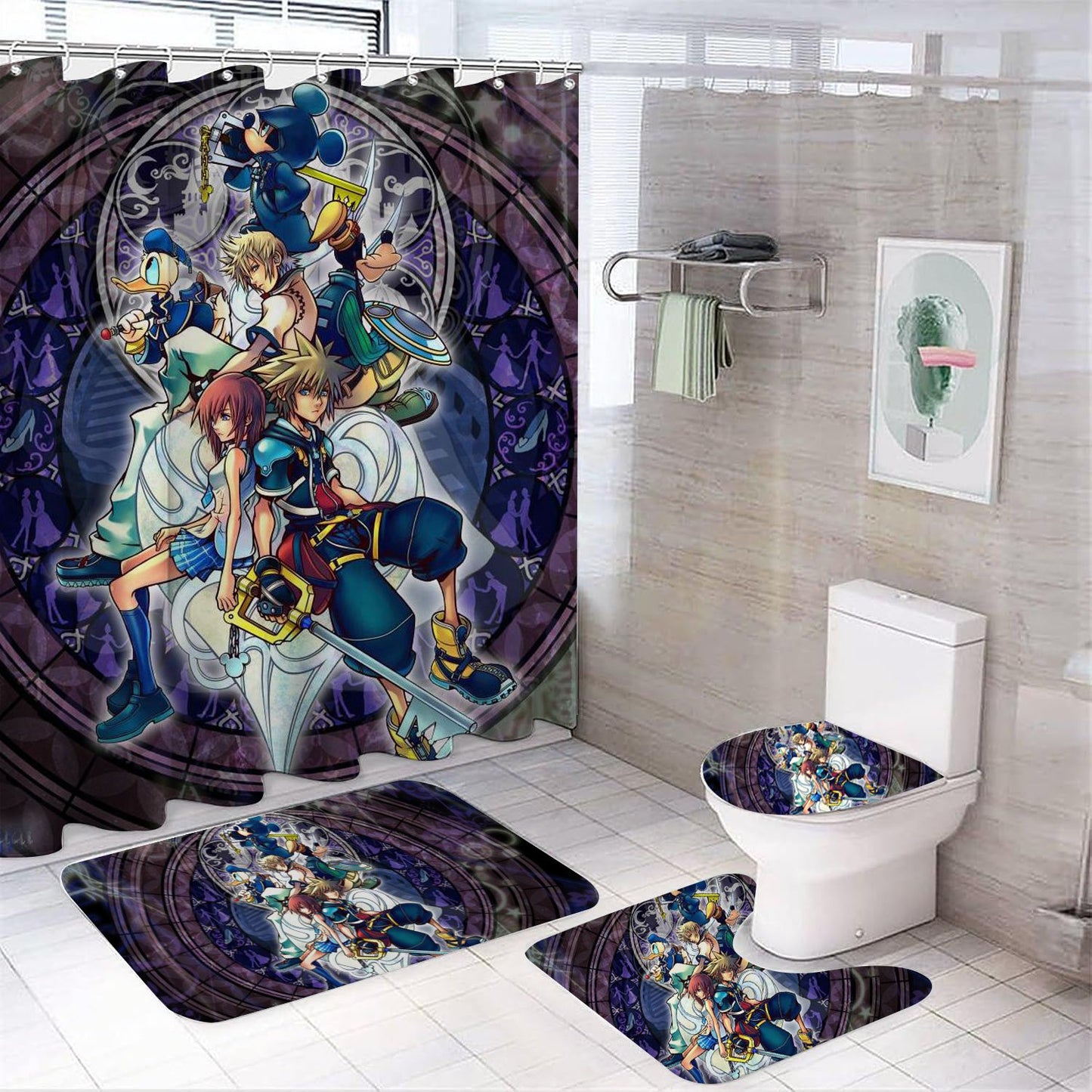 Anime Video Game Shower Curtain