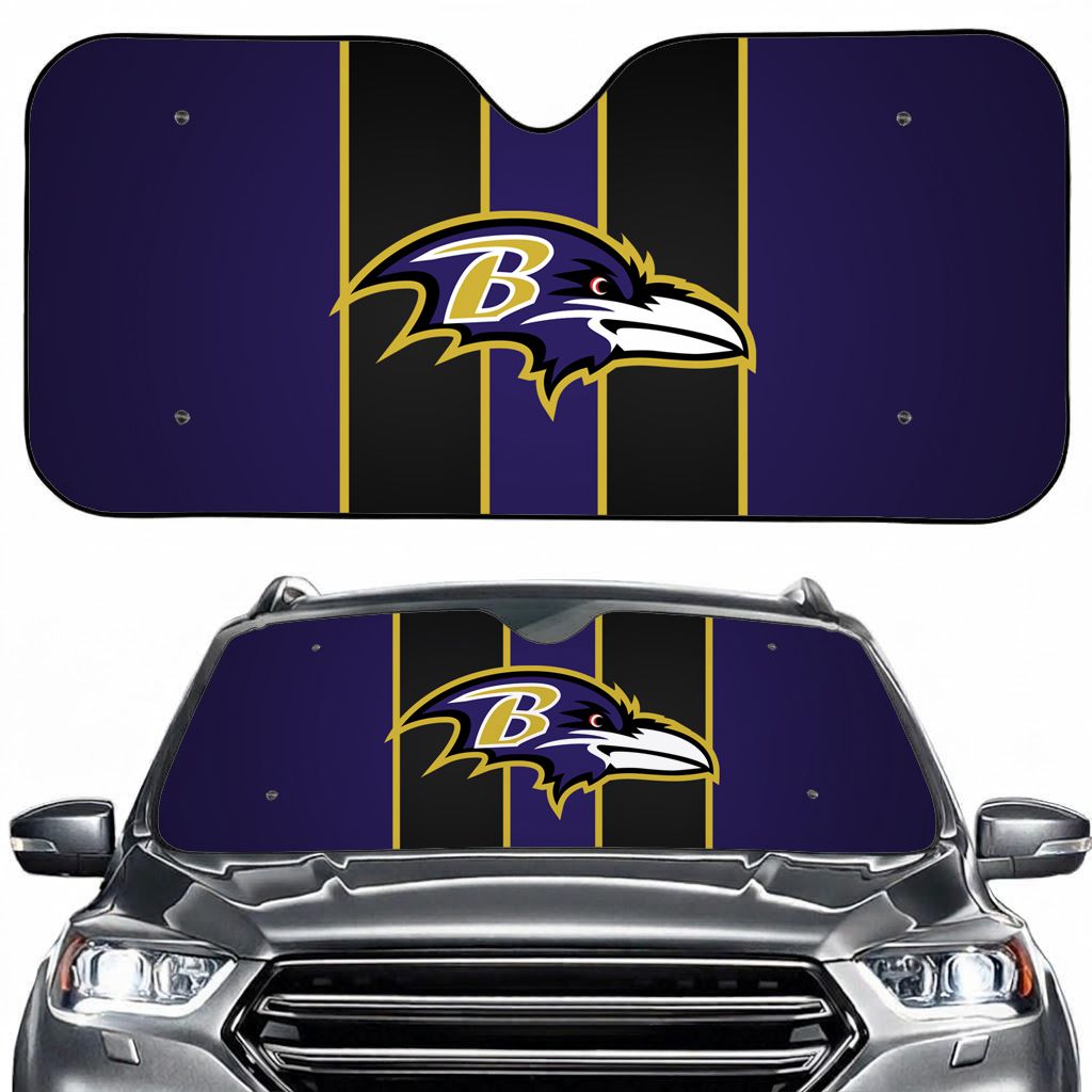 Baltimore Football Sport Car Sun Shade