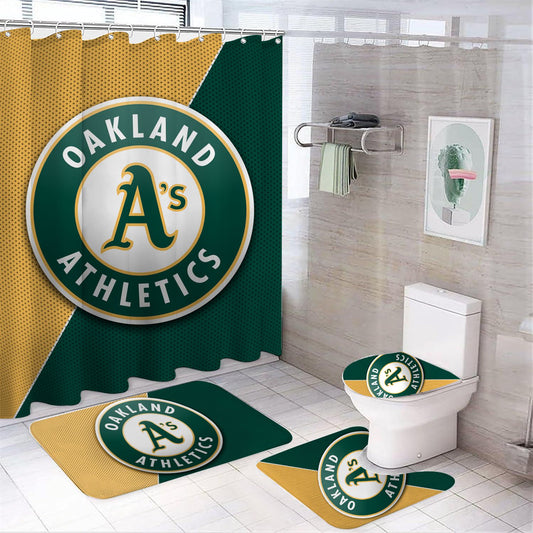 Baseball Team Sport Oakland Shower Curtain