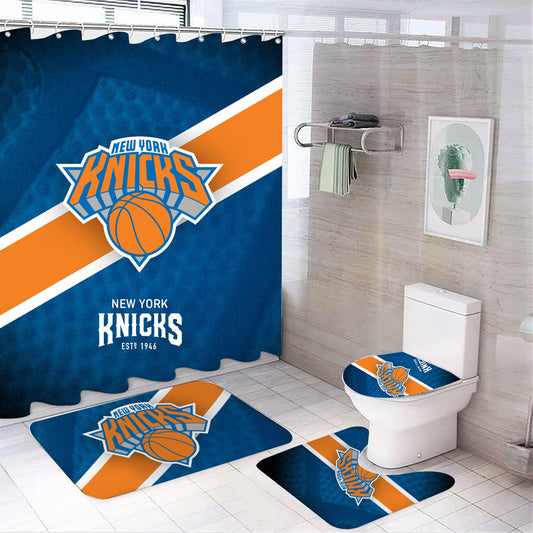Rideau de douche New York Knicks, équipe de basket NBA, 180x180cm