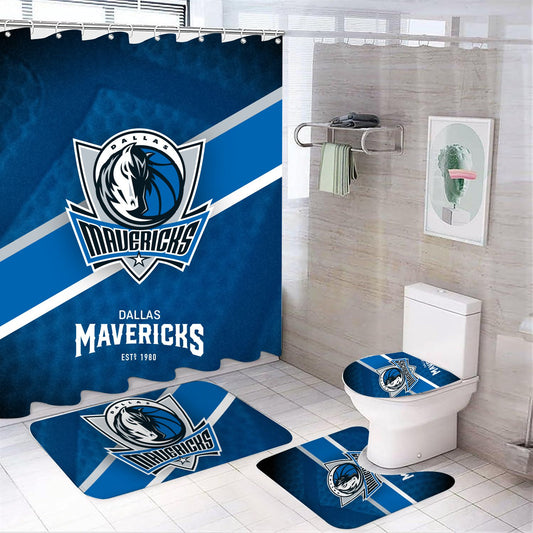 Basketball Sport Dallas Shower Curtain