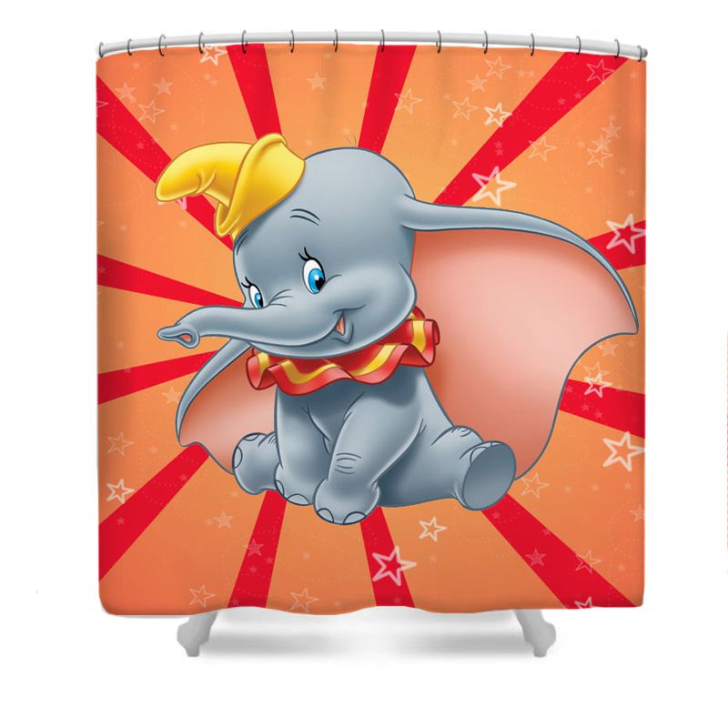 Big Ears Little Elephant Shower Curtain