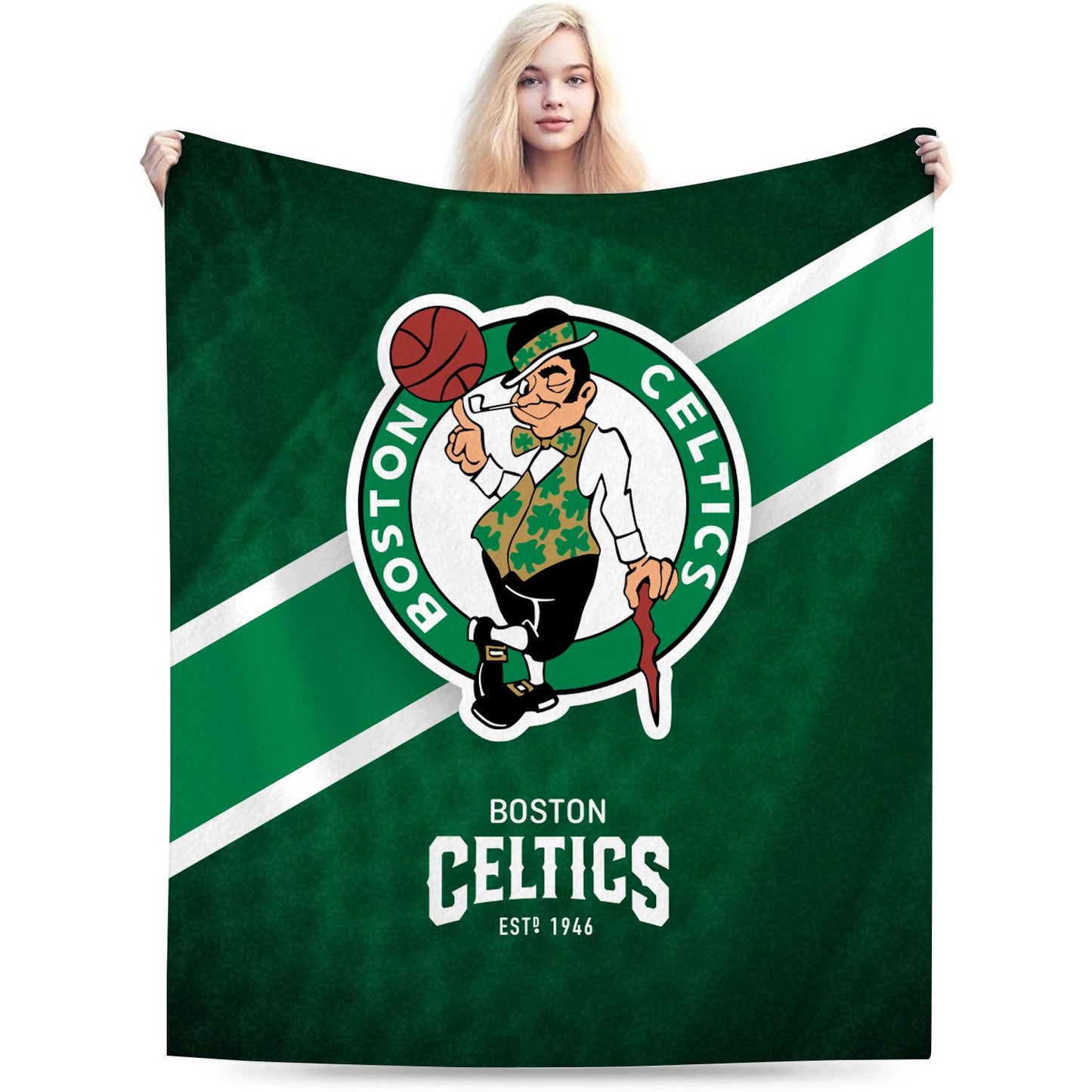 Boston Basketball Sport Throw Blanket