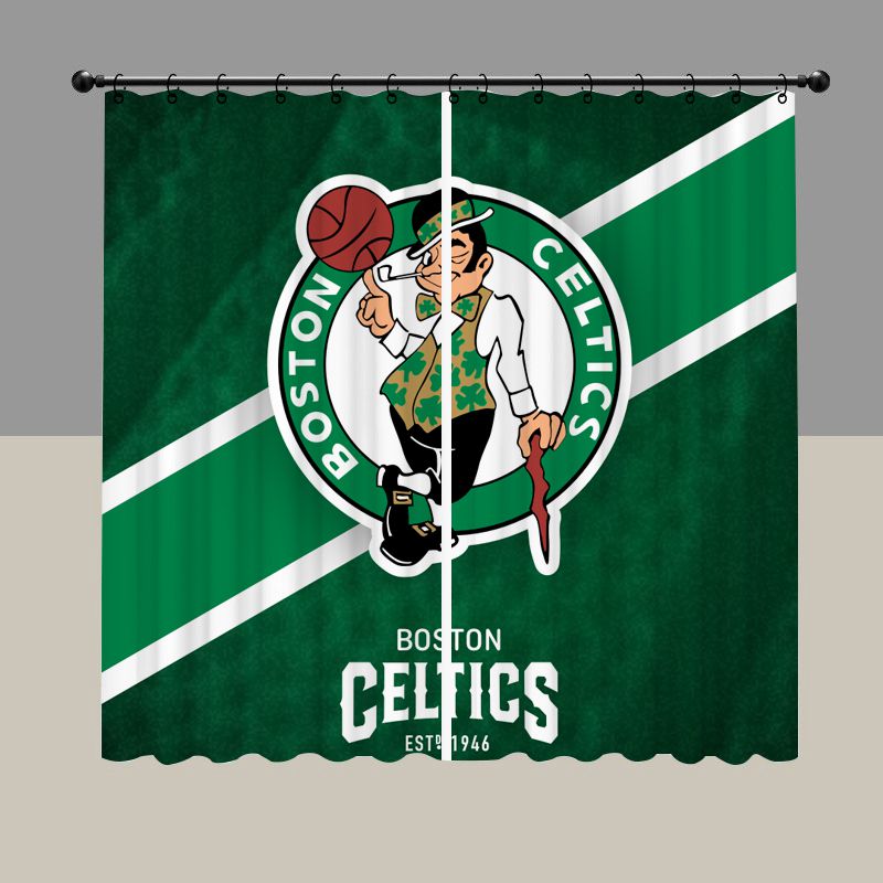 Boston Basketball Blackout Curtain
