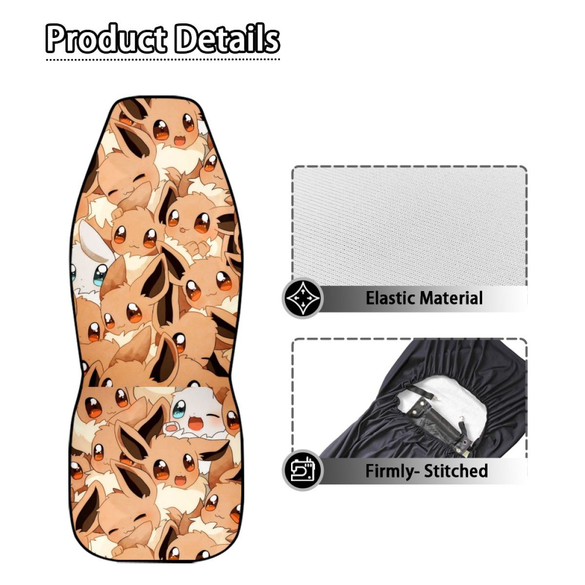 Brown Fur Species Car Seat Cover
