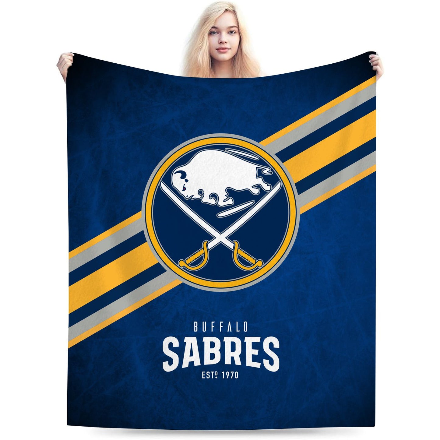 Buffalo Hockey Sport Throw Blanket