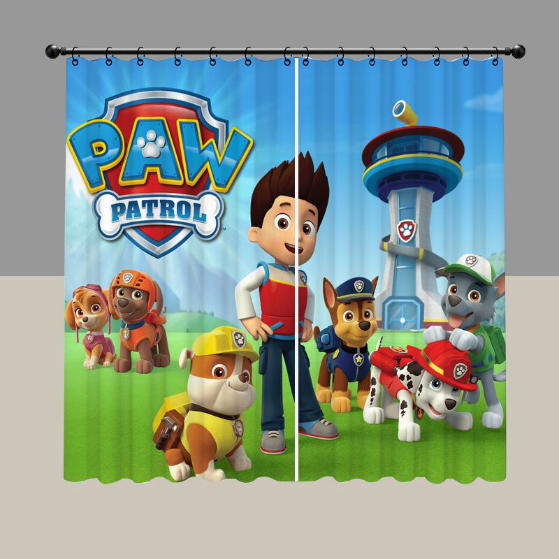 Cartoon Brave Puppies Blackout Curtain