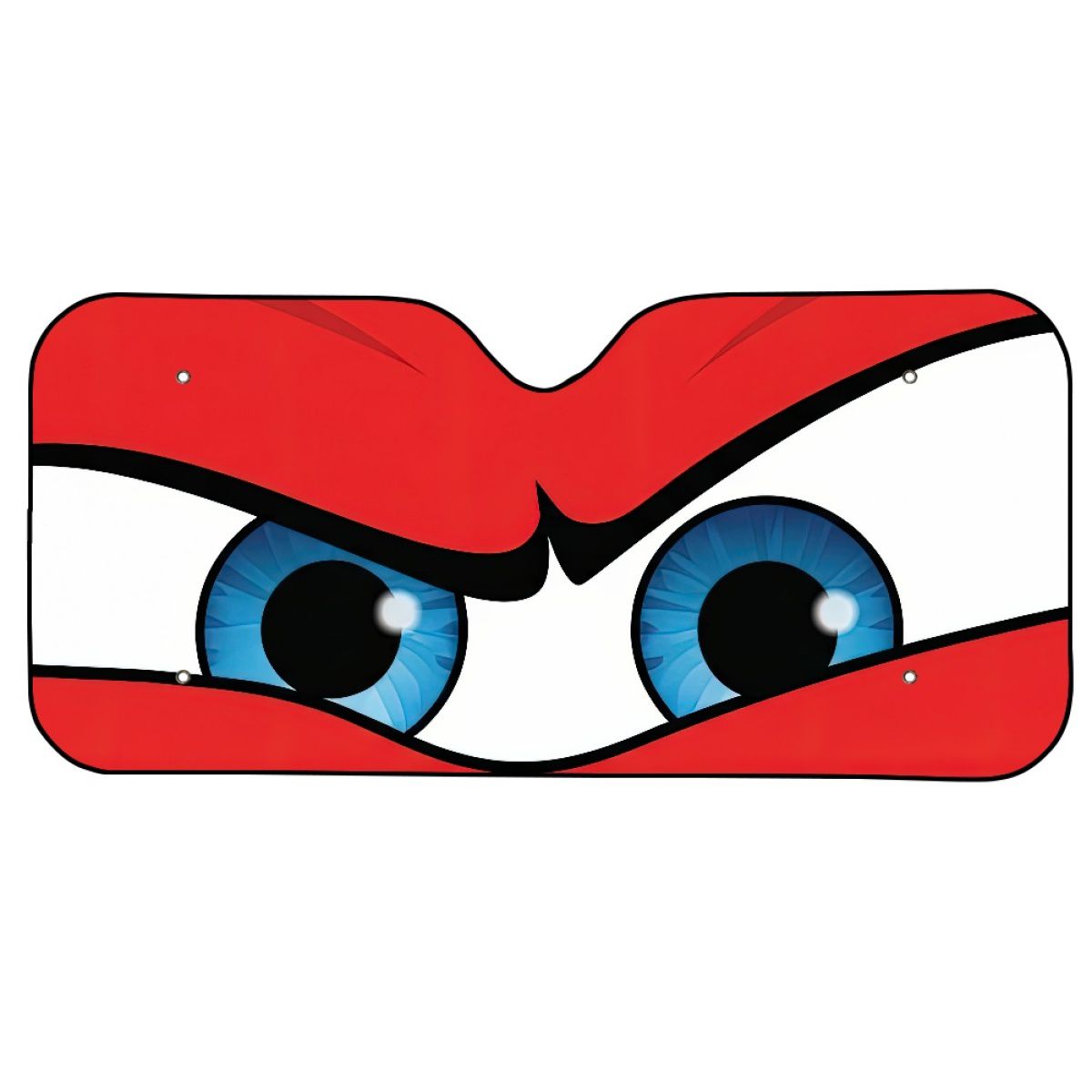 Cartoon Close Up Eyes Car Sun Shade
