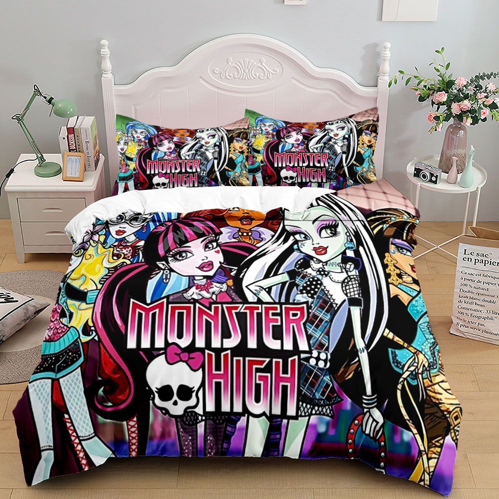 Cartoon Teen Monsters Bedding Set