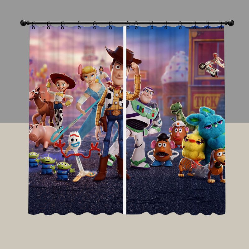 Cartoon Toys Woody Blackout Curtain