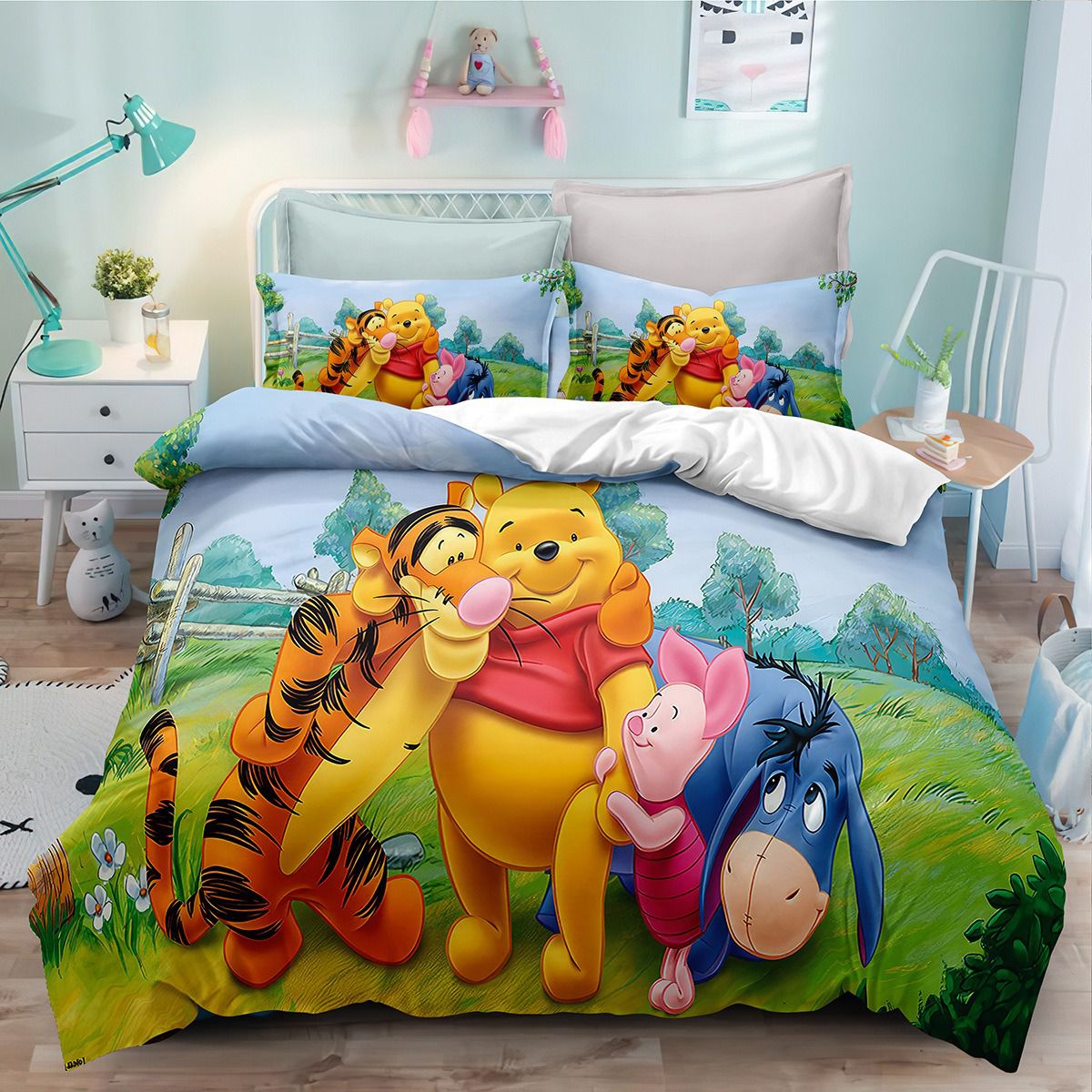 Cartoon Winnie Bear Bedding Set