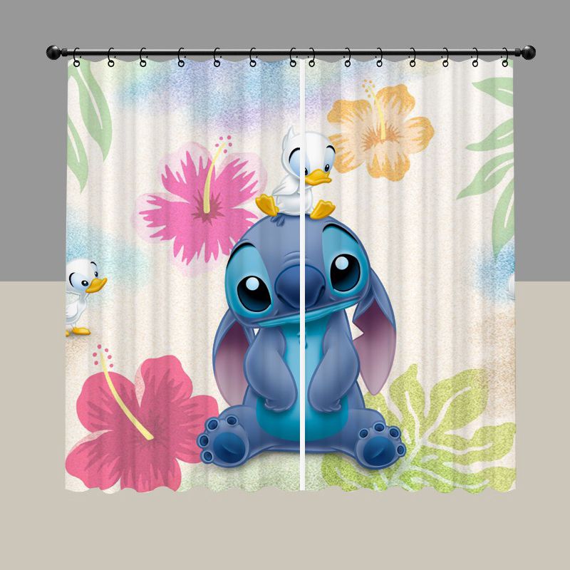 Cartoon Alien Creature Blackout Curtain