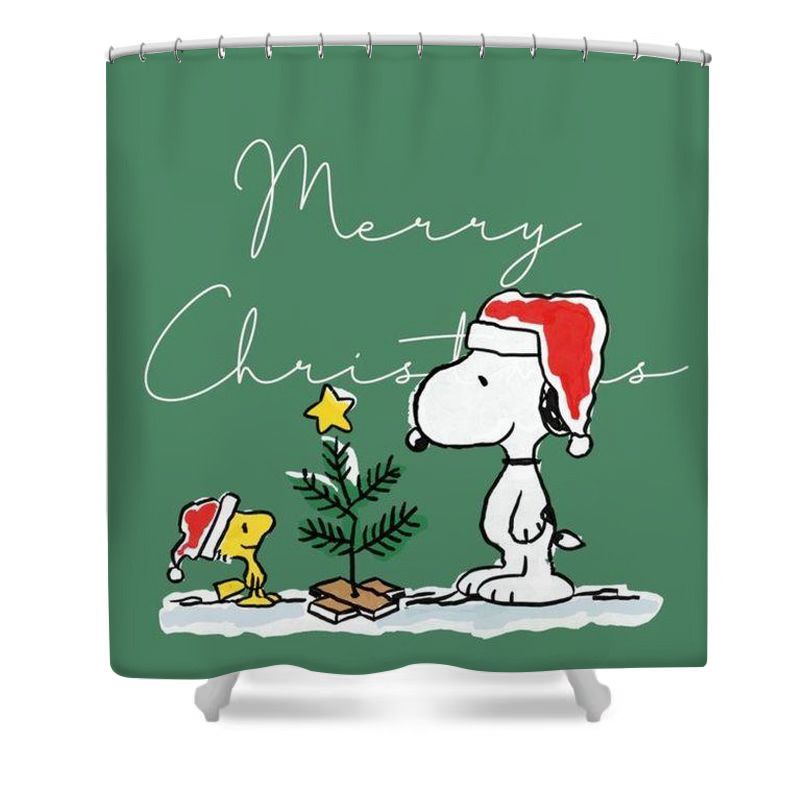Cartoon Christmas Shower Curtain