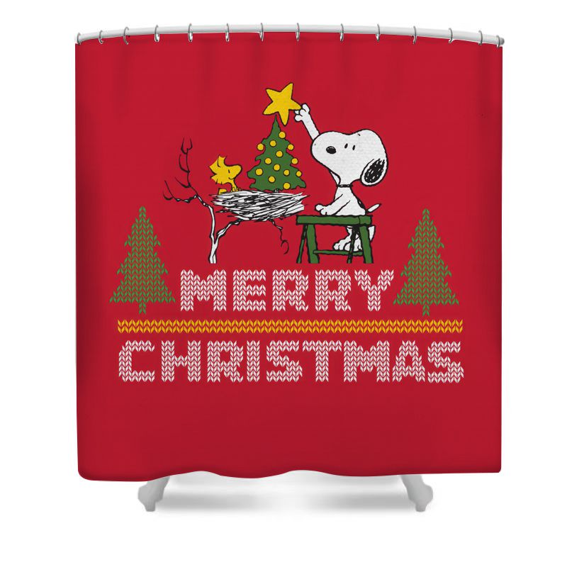 Cartoon Christmas Shower Curtain