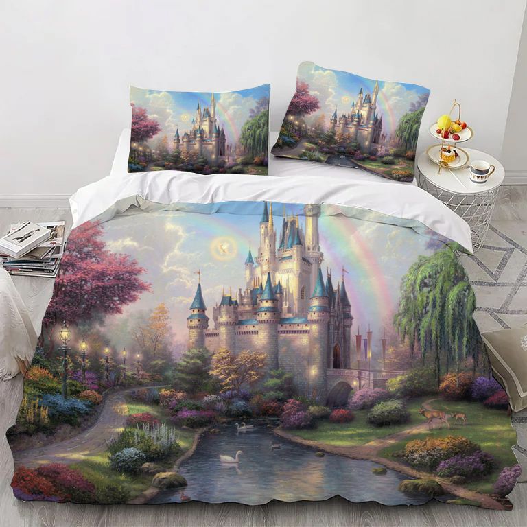Cartoon Cinderella Comforter Bedding Set