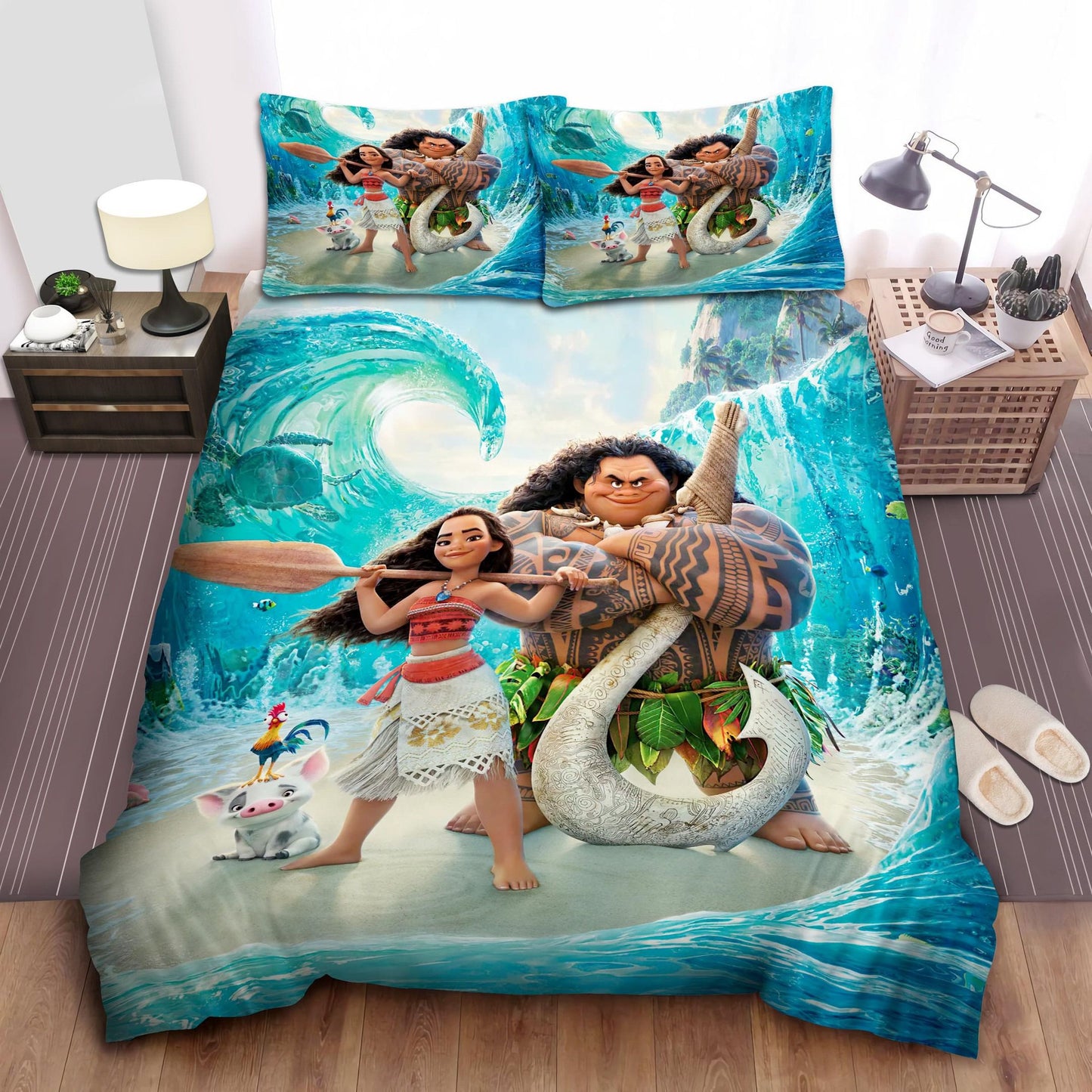 Cartoon Maui Movie Bedding Set