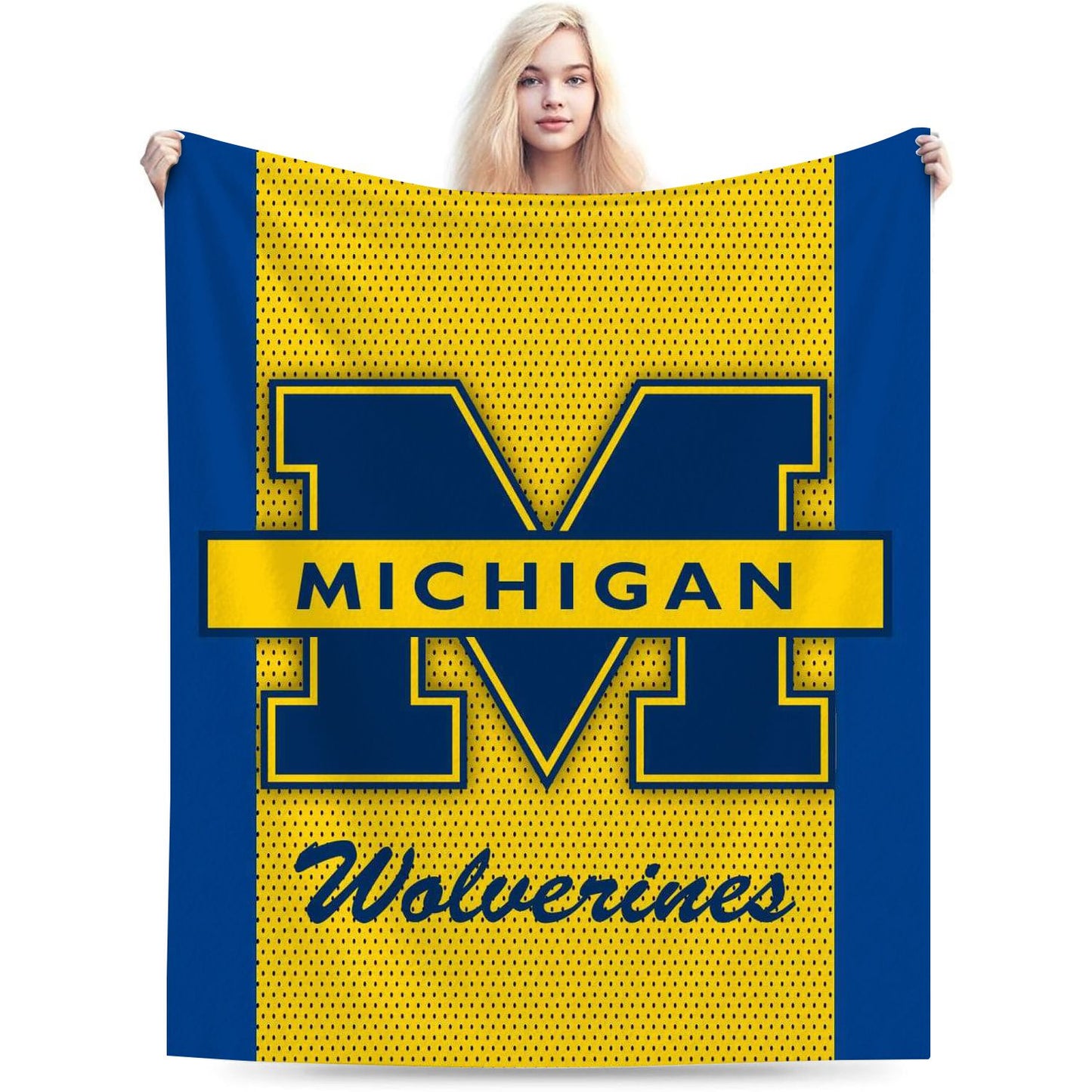 College Michigan Sport Throw Blanket