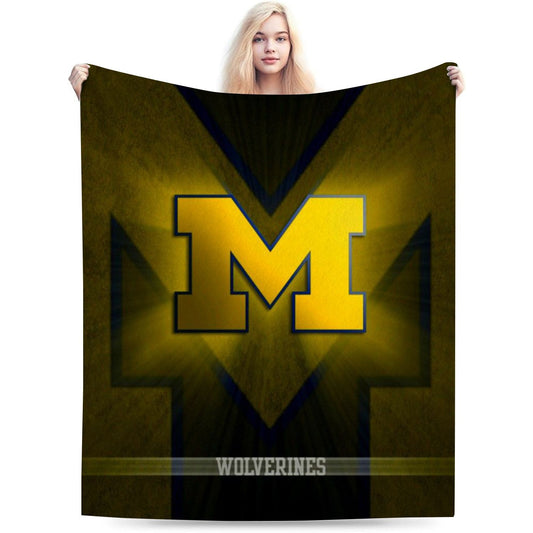 College Michigan Sport Throw Blanket