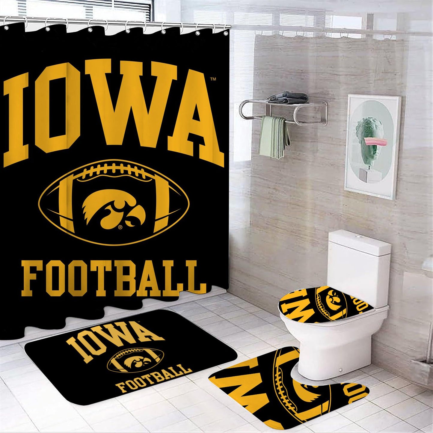 College Football Iowa Shower Curtain
