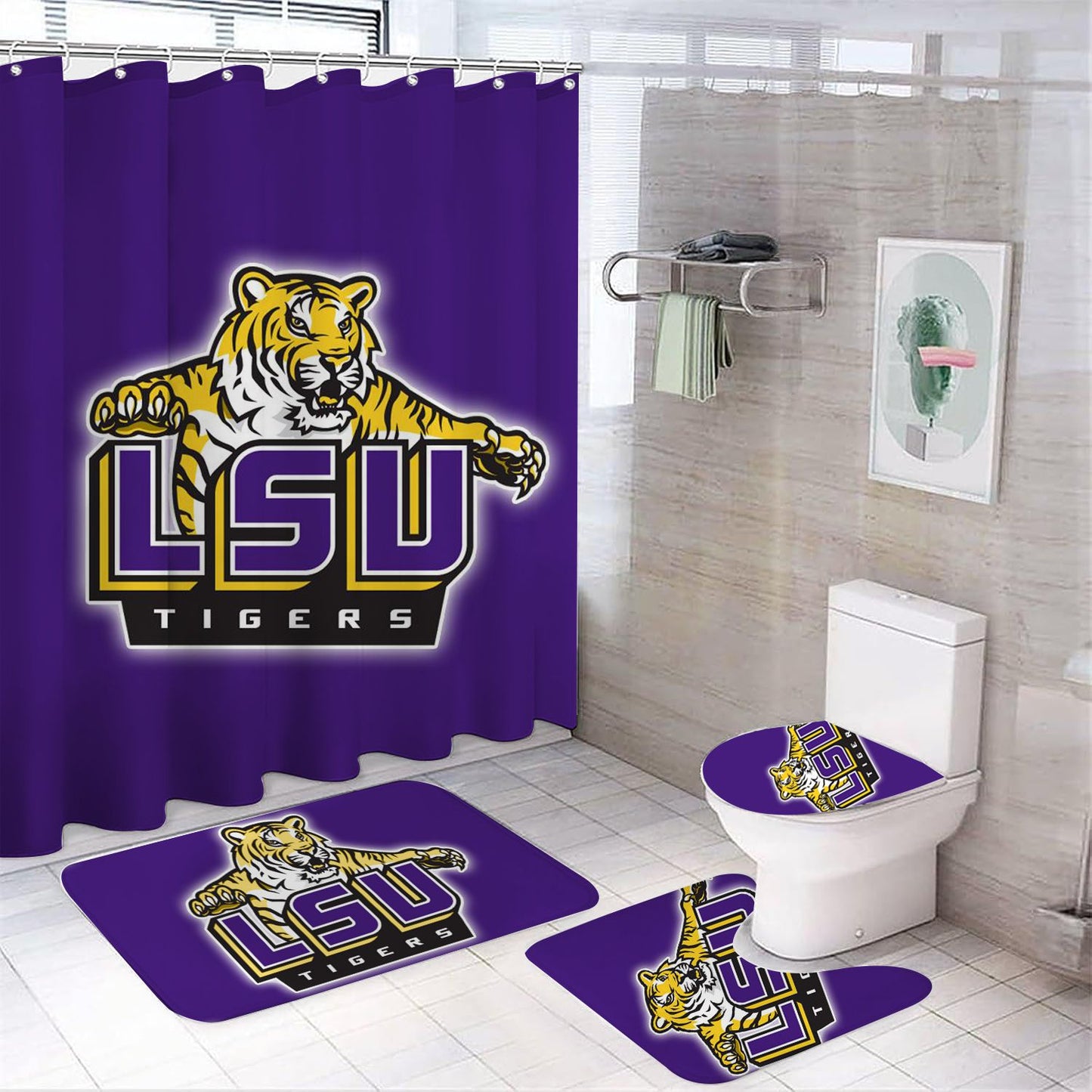 Sport Team LSU Tigers Rideau de douche
