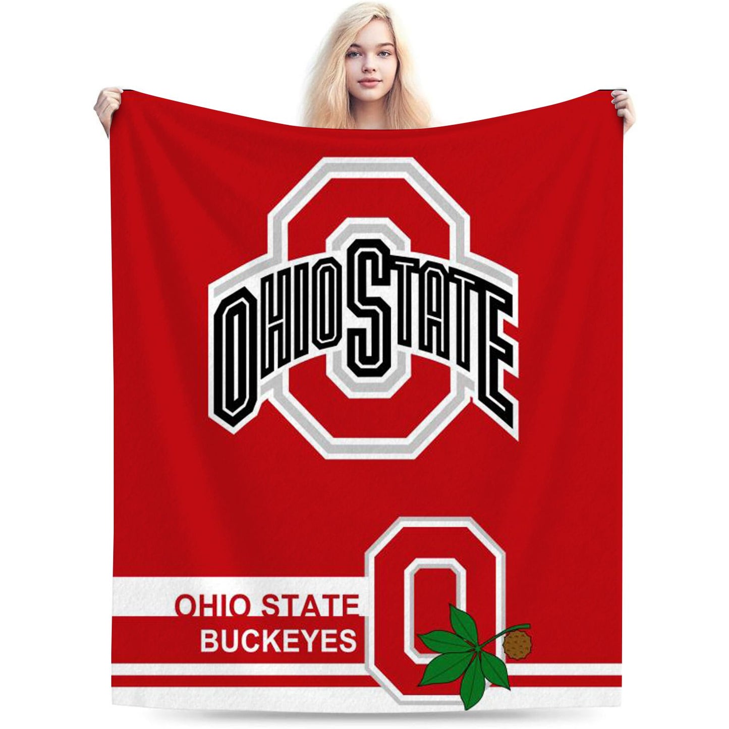 College Sport Ohio State Throw Blanket