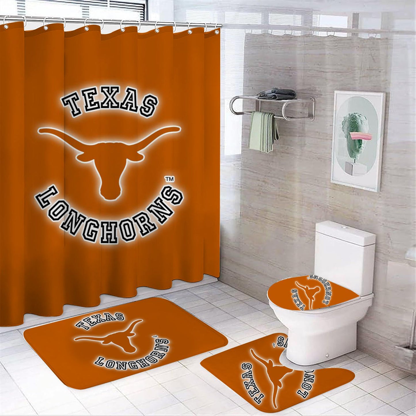 College Texas Shower Curtain