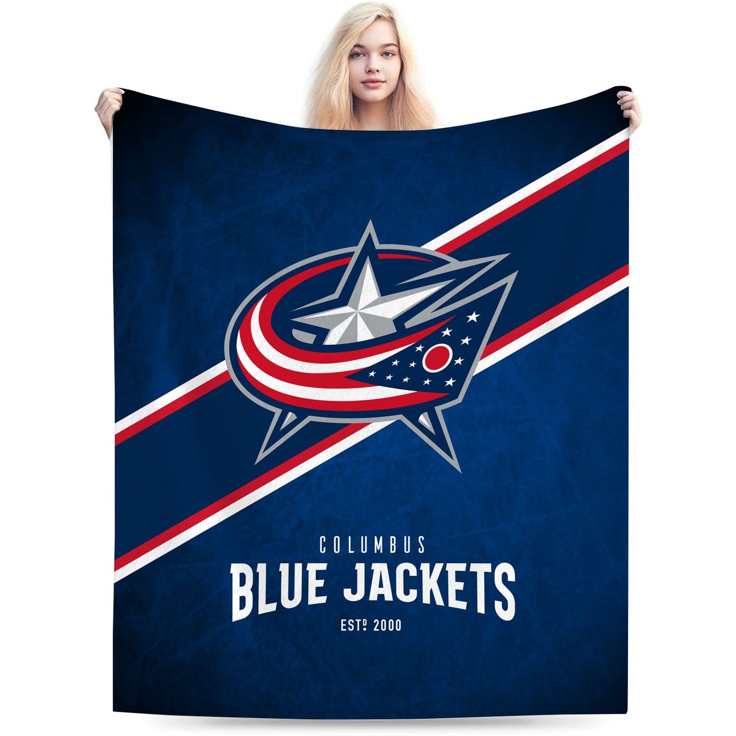 Columbus Hockey Sport Throw Blanket