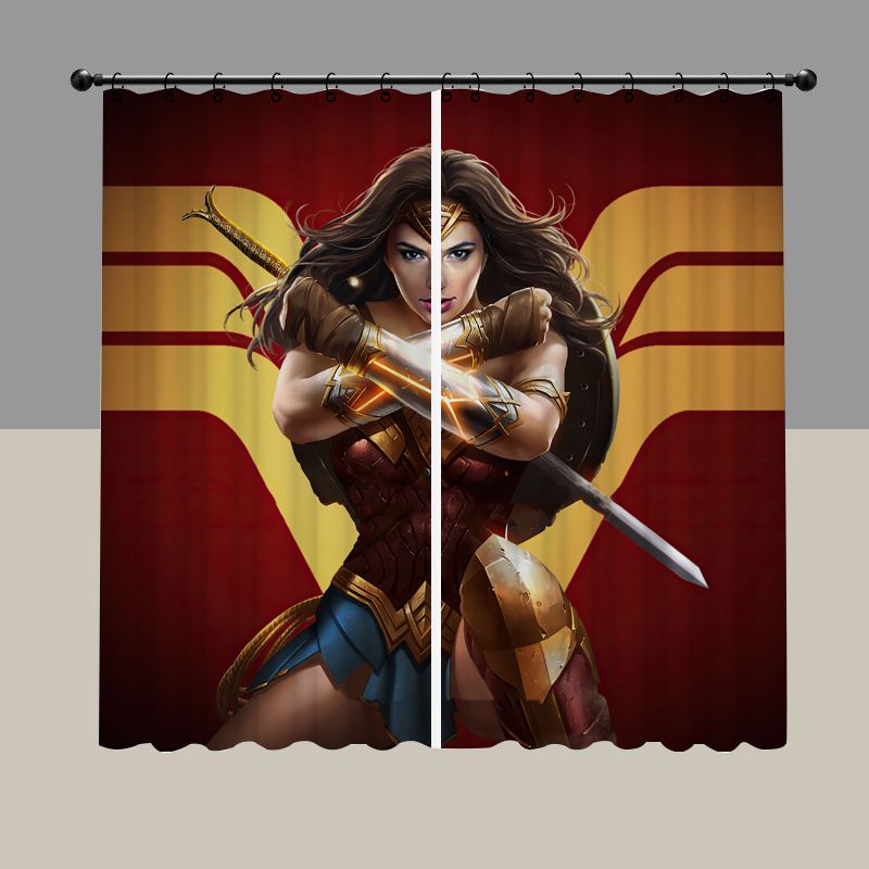 Comic Superhero Anime Wonder Blackout Curtain