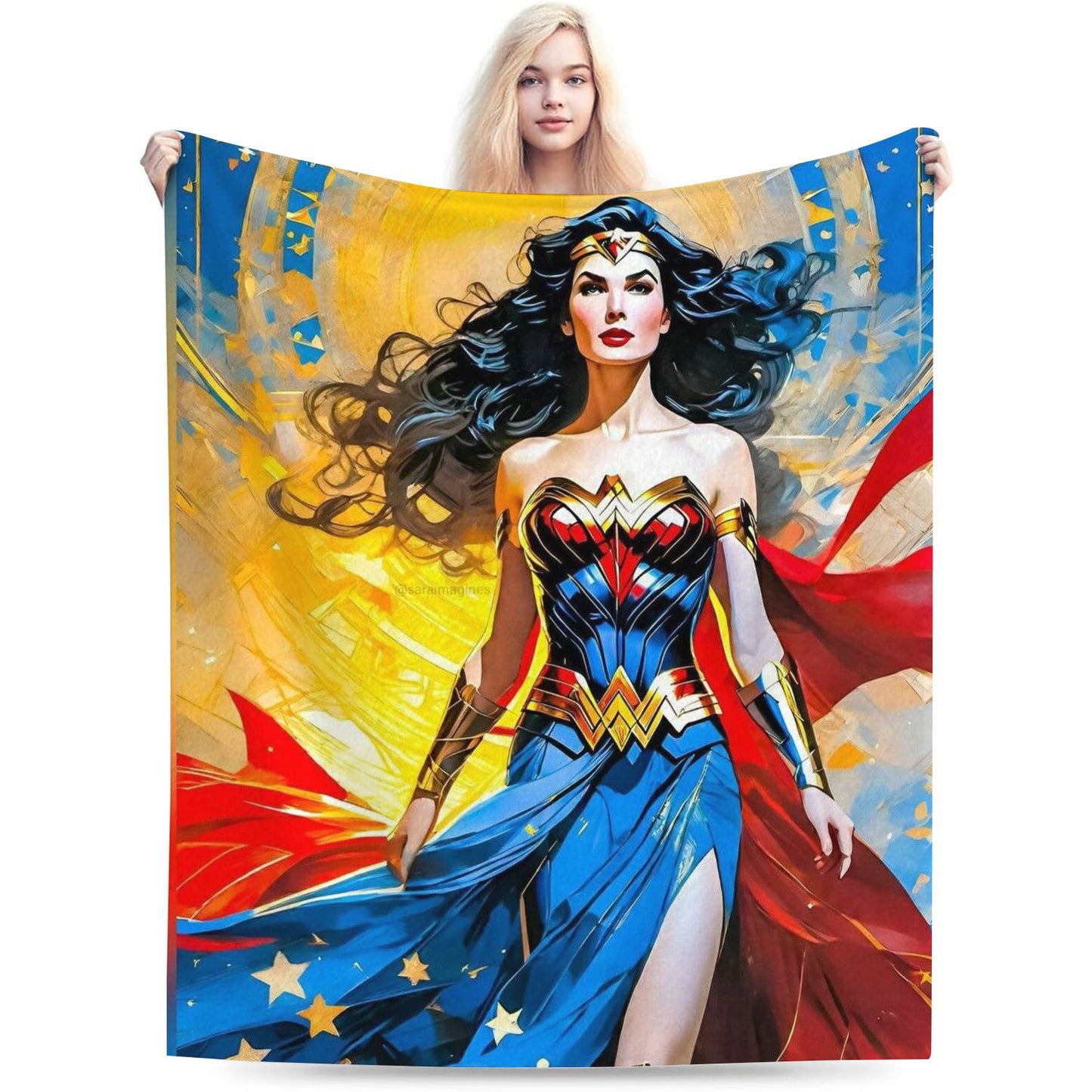 Comic Superhero Anime Wonder Throw Blanket