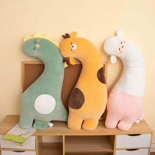 Curved Animal Dinosaur Plushie Body Pillow