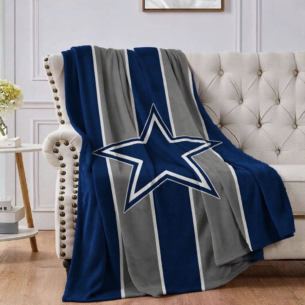 Dallas Football Flannel Throw Blanket