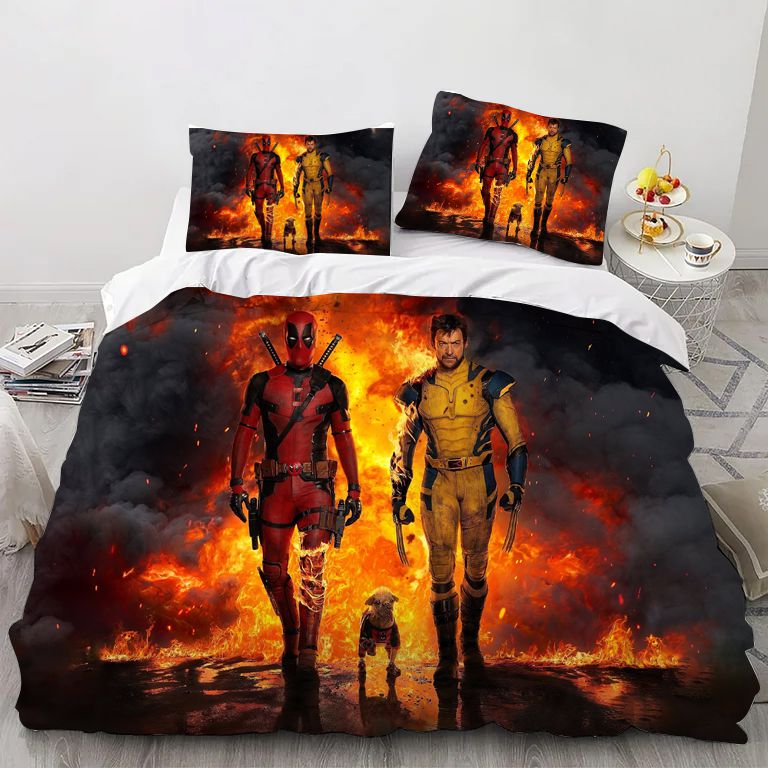 DeadPoo Wolverine Bedding Set