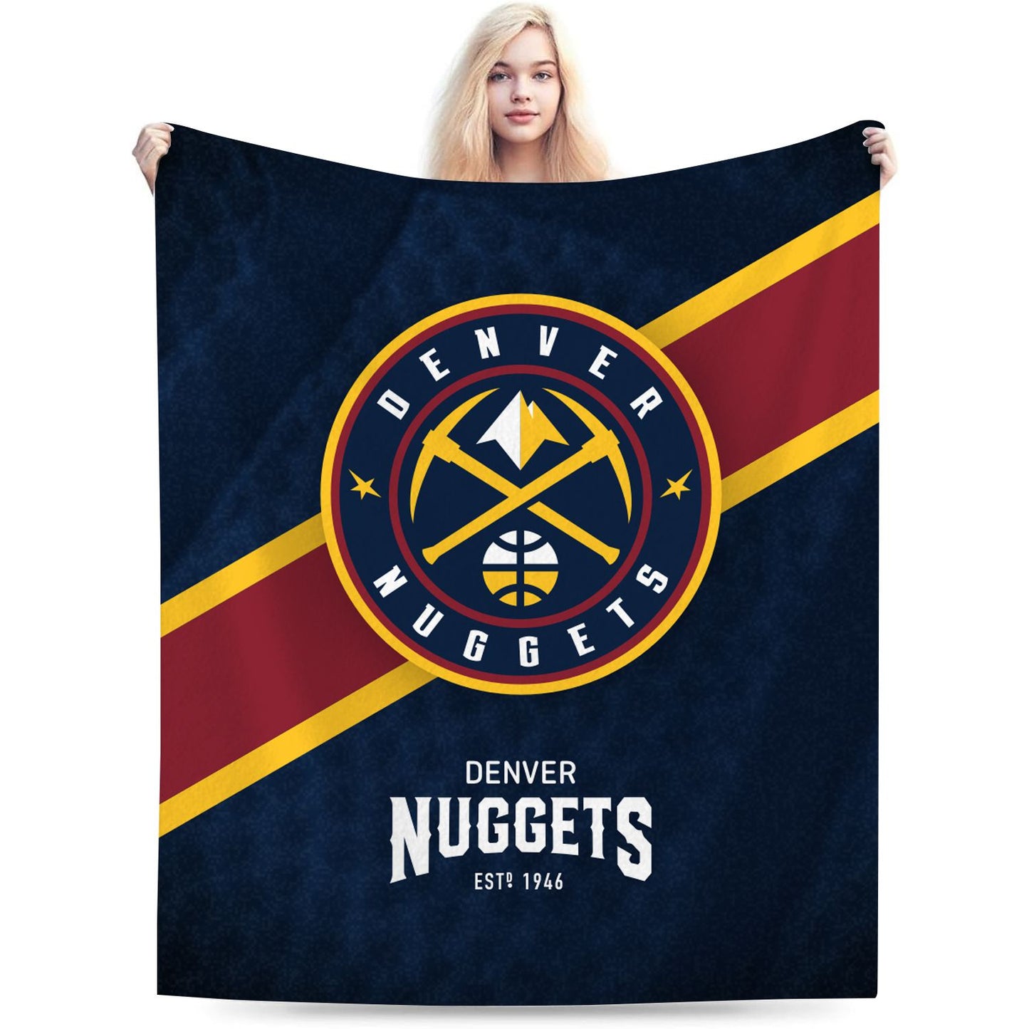 Denver Basketball Sport Throw Blanket