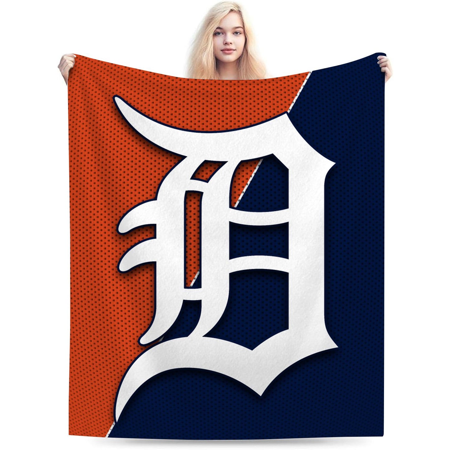 Detroit Baseball Throw Blanket