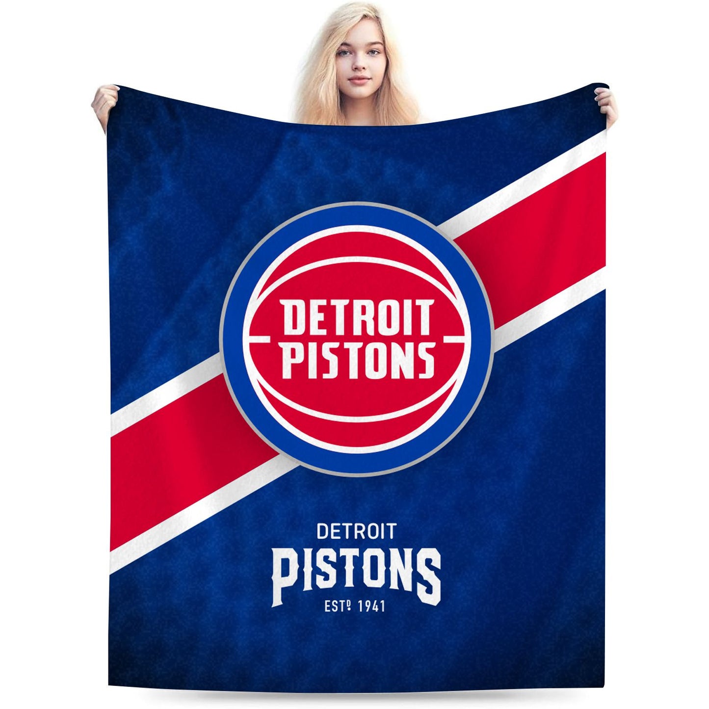 Detroit Basketball Sport Throw Blanket