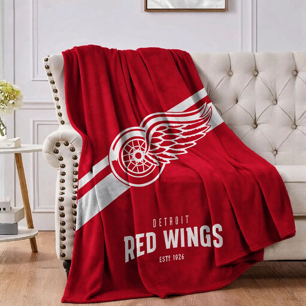 Detroit Hockey Sport Throw Blanket