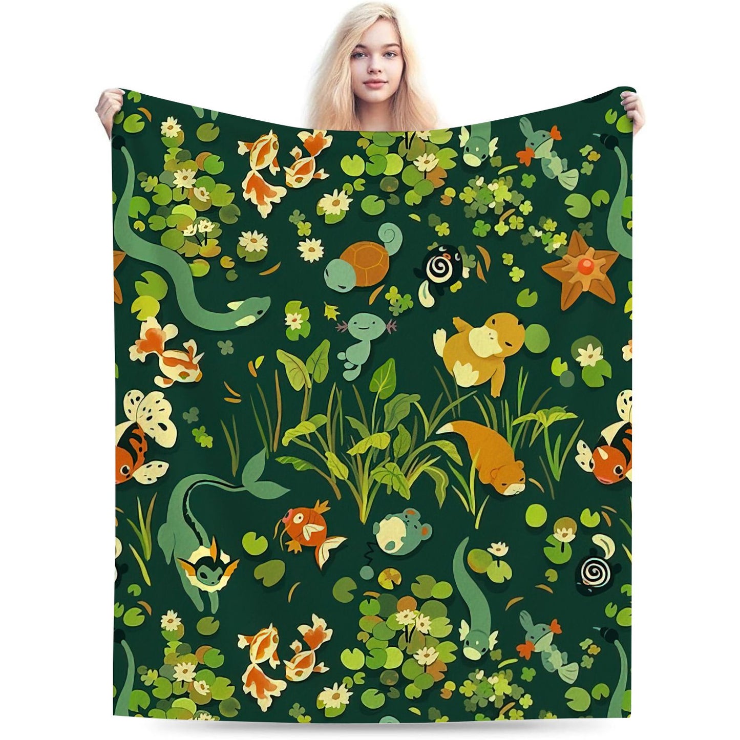 Fiction Water Species Throw Blanket