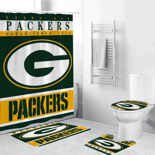 Football Team Flag Green Bay Shower Curtain