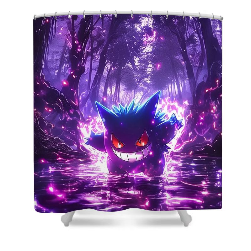 Ghost Species Shower Curtain - 4Pcs Set