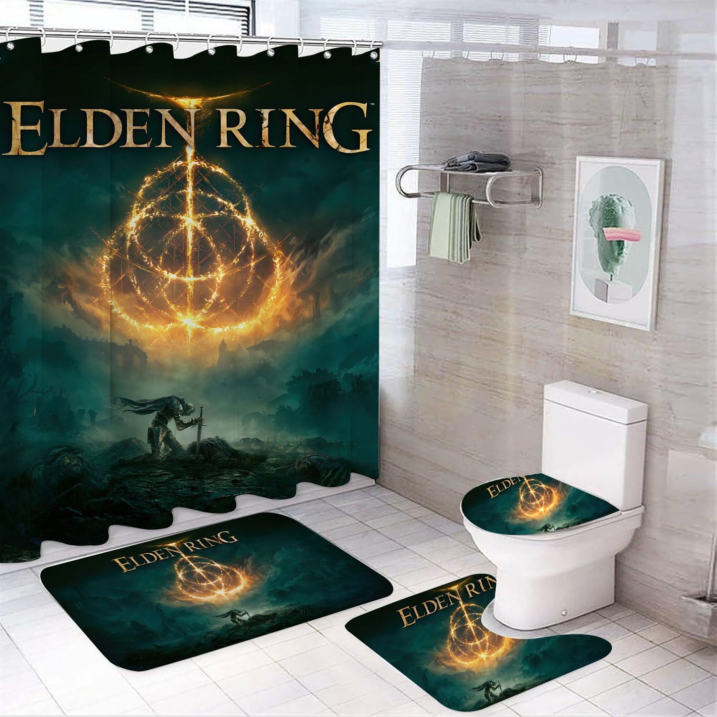 Gothic Game Elden Shower Curtain