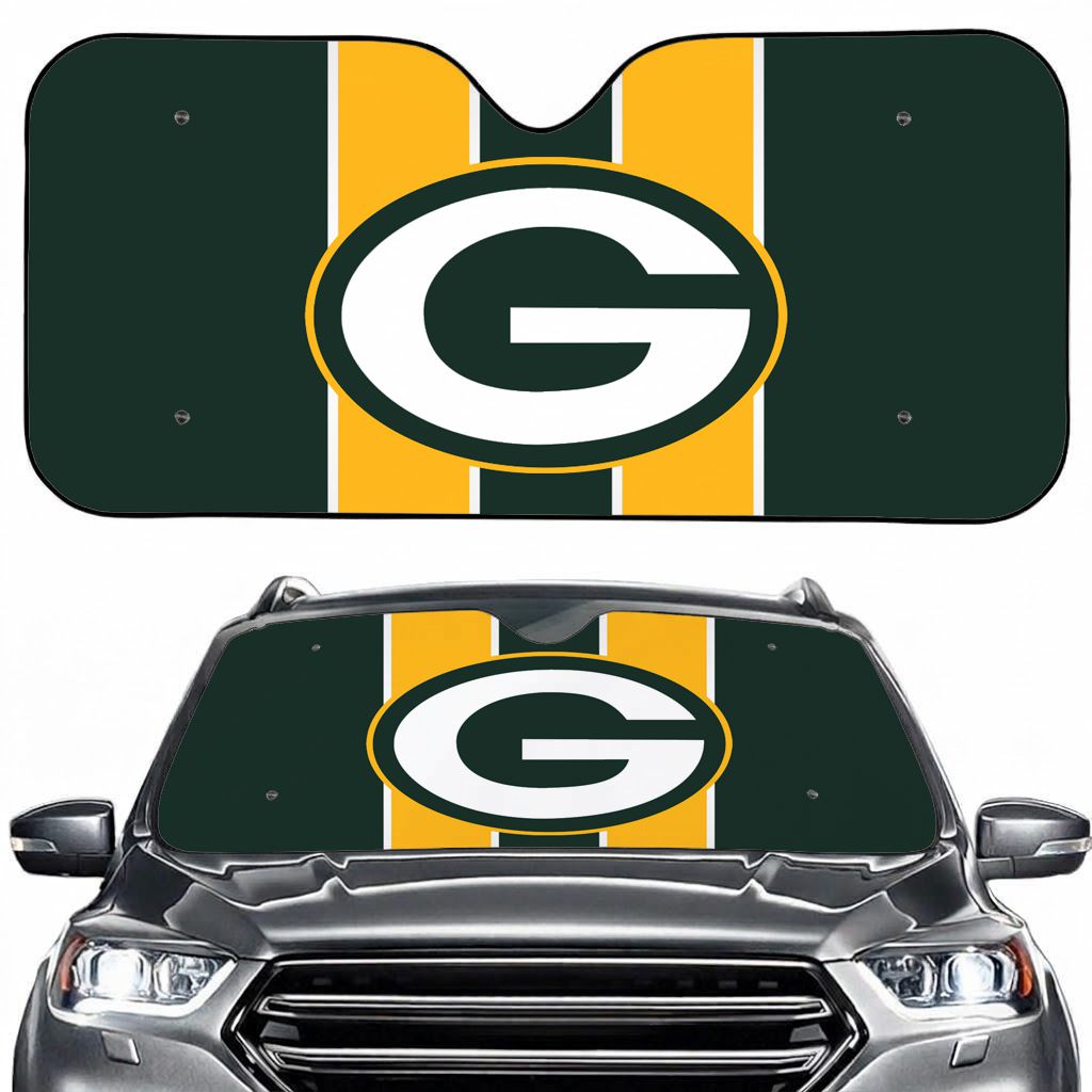 Green Bay Football Sport Car Sun Shade