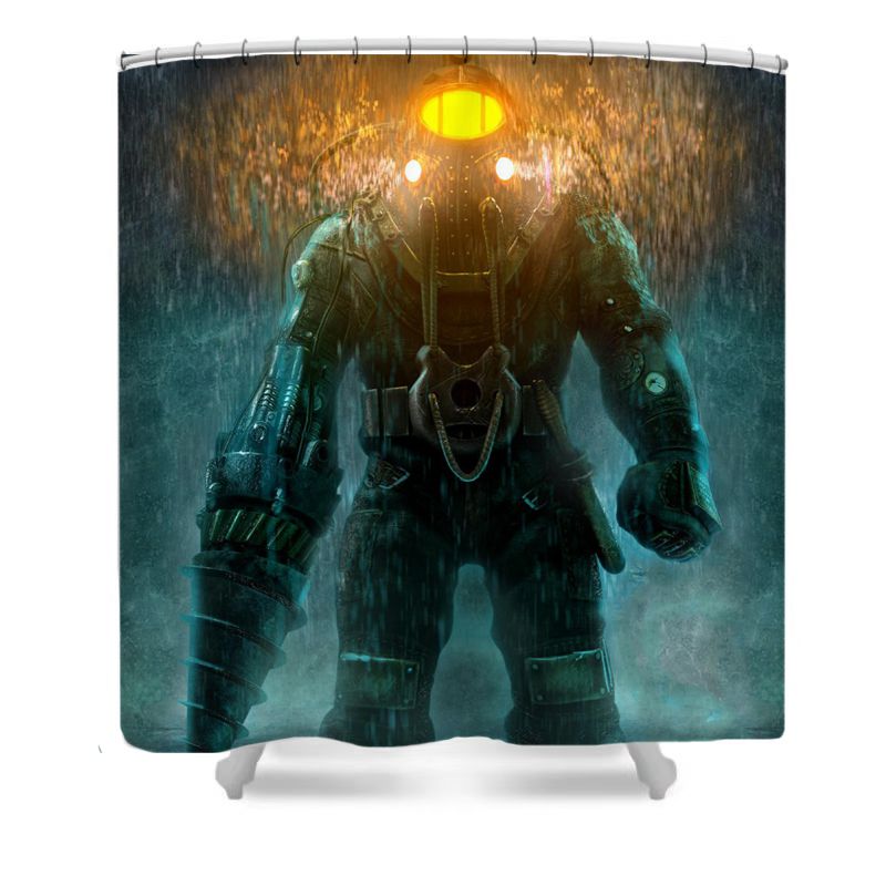 Horror Video Game Shower Curtain