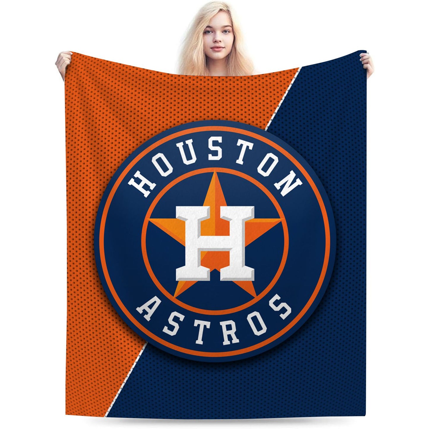 Houston Baseball Throw Blanket