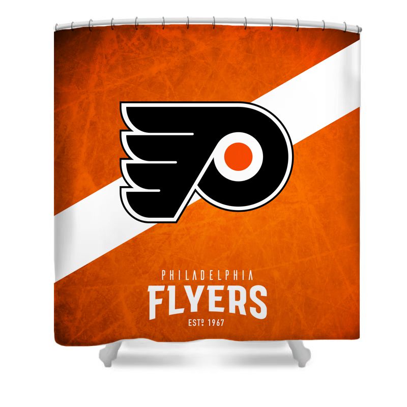 Rideau de douche Flyers de hockey sur glace