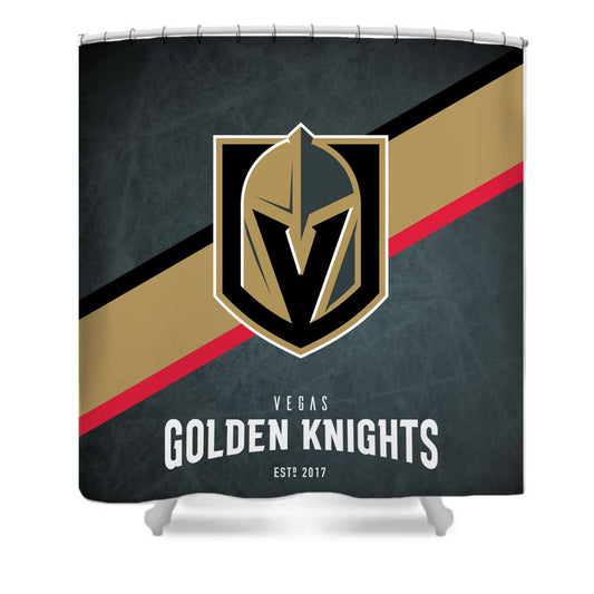 Ice Hockey Vegas Shower Curtain