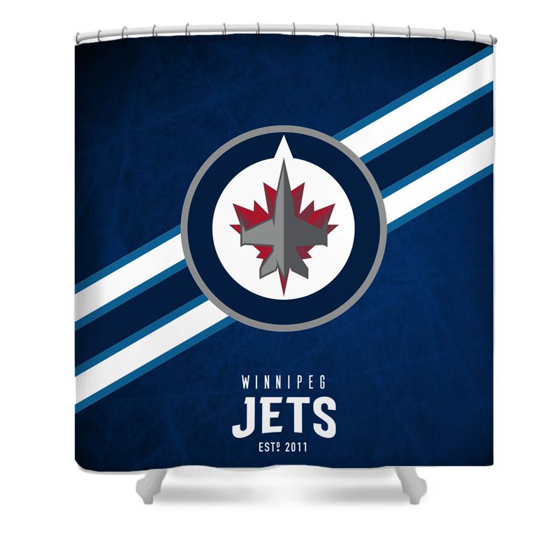 Rideau de douche Jets de hockey sur glace